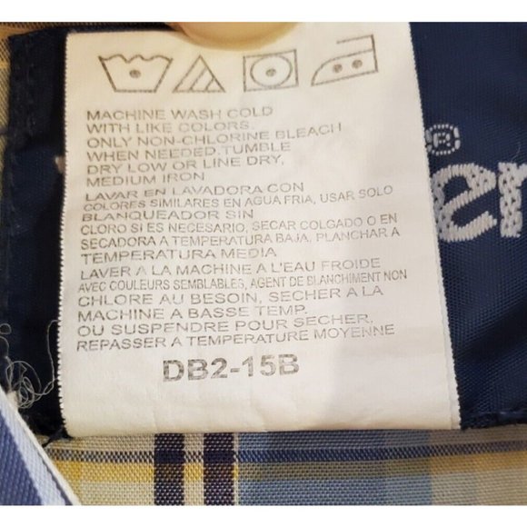 Wrangler Button Up Shirt Men's Large Pearl Snap Western Rodeo Cowboy Blue Yellow - Picture 4 of 7